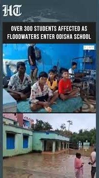 Floodwaters Enter Odisha School, Affecting More Than 300 Students In Kendrapara | #shorts