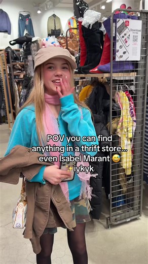 You can literally find the most amazing stuff thrifting 🙌✨Britain has been wanting @ISABEL MARANT and she found some in NYC! #thrifting #y2k #britainandbaylaa #shopping
