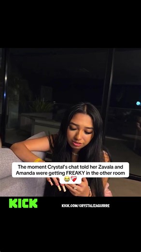 The moment Crystal’s chat told her Zavala and Amanda were getting FREAKY in the other room😭❤️‍🩹| #zavala #amandasolis #crystalizaguirre #fyp #viral
