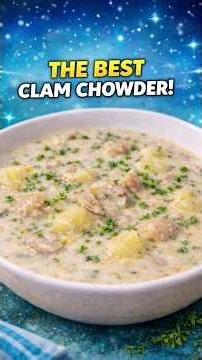 creamy homemade clam chowder just hits different 🤍🥣