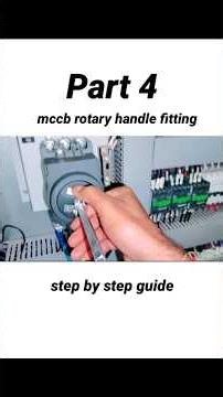 How To Install a Rotary MCCB Handle #electricalmanoj #electrical #mccb