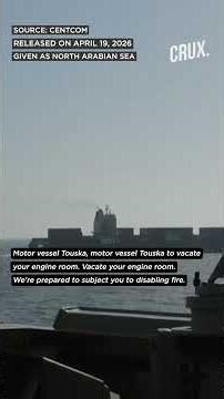 “Vacate Your Engine Room..,” US Warship Opens “Disabling Fire” On Iranian-Flagged Vessel