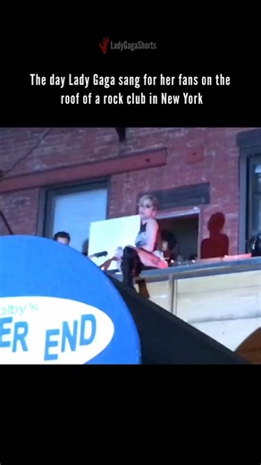 Lady Gaga Sang on a Rooftop for Her Fans ❤️🎤 #Shorts