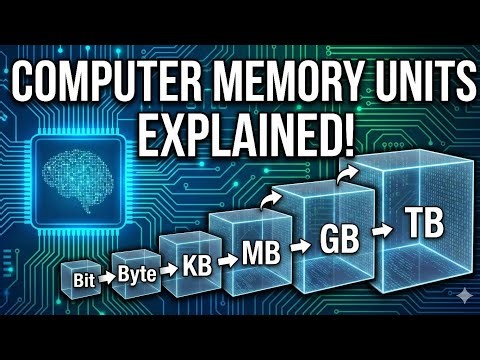 Computer Memory Units Explained | Bits to Terabytes