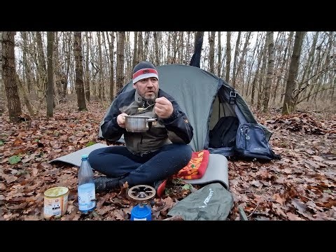 Meine etste Nacht alleine im Wald + kochen Teil 2/2 