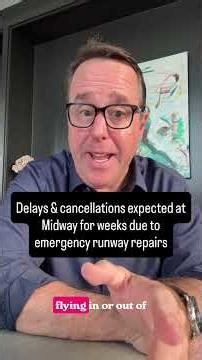 Here's why a Midway Airport runway is closing for emergency repairs