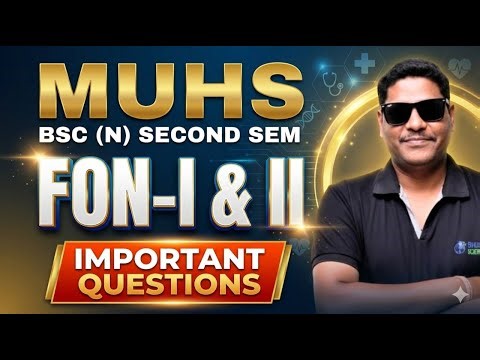 Maharastra Foundations of Nursing (FON I & II) Important Questions | MUHS BSc Nursing 2nd Sem
