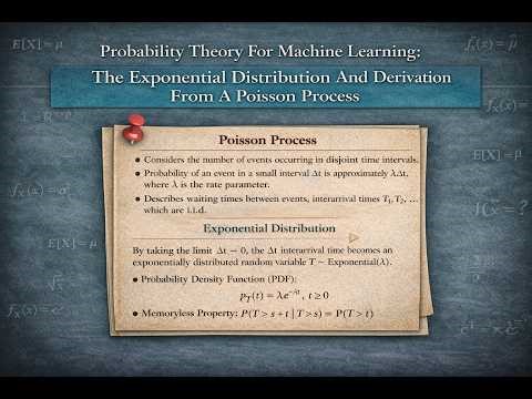Probability Theory for Machine Learning: The Exponential Distribution & Derivation