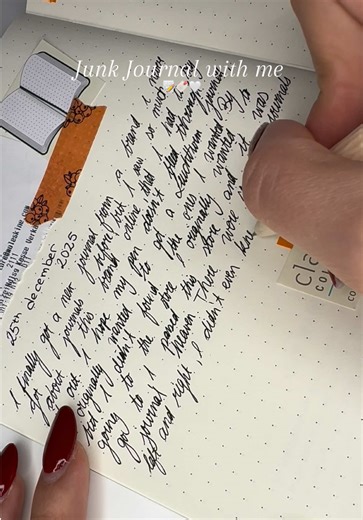 My first entry yay 🤍 #journaling #junkjournal #journalasmr #asmr #writing