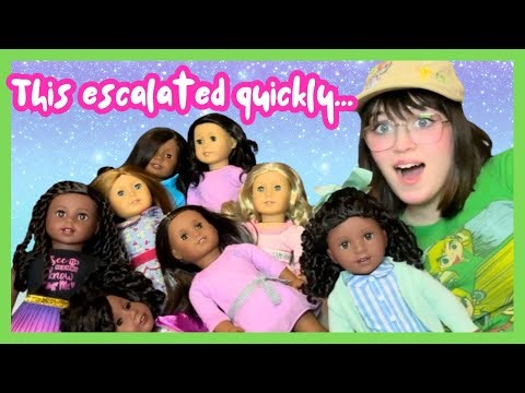 Oops! I bought 8 American Girl dolls 😋