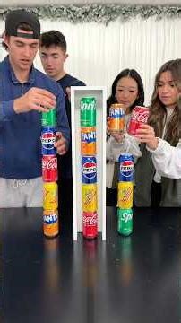 First to Match the Soda Drinks Wins! Girls vs Boys