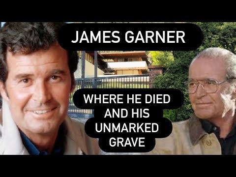 JAMES GARNER Unmarked Grave - Rockford Files / Notebook Star Where He Died and Is He Buried Here?