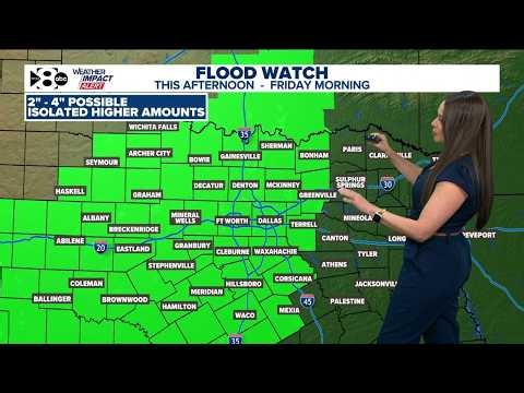 DFW Weather: Rain brings flood risk to Texas this week. Here is the latest timeline and totals.