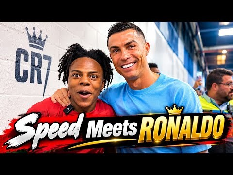 ishowspeed suddenly meet with ronaldo | Speed livestreem