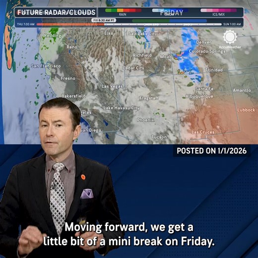 It’s been a wet New Year’s in Southern California and more rain is on the way this weekend. | AccuWeather