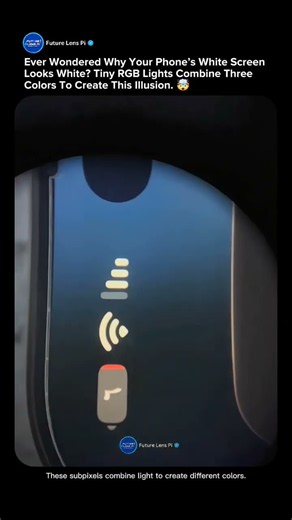 Ever Wondered Why Your Phone’s White Screen Looks White? Tiny RGB Lights Create It #phone #tech #rgb