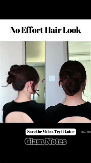 No Effort Low Bun ✨ 2 Easy Bun Hairstyles for Long Hair #LowBunHairstyle #EasyBun #NoEffortHair
