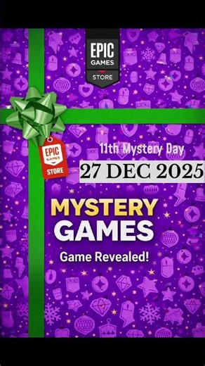 Epic Games Store Mystery Game Revealed | 27 December 2025 🔥 FREE GAME Unlocked! #epicgamesstore