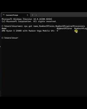 CMD Hacks | Get Full Processor Info Without Software😲💻