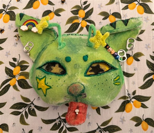 Handmade Alien Cat Mask - Etsy