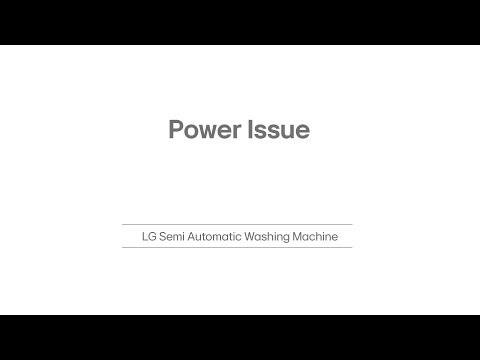 LG Semi Automatic Washing Machine Why It Won’t Power On | LG India