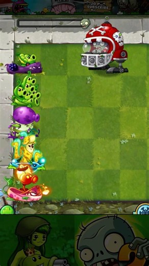 PvZ2 - 5 Pairs Vine & Plant Lv.1 vs Mecha Football #Shorts #pvz #pvz2 #pvz2gameplay