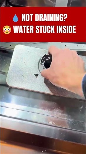 💧 NOT DRAINING? The Easy Fix Nobody Knows #dishwasher #diy #hack