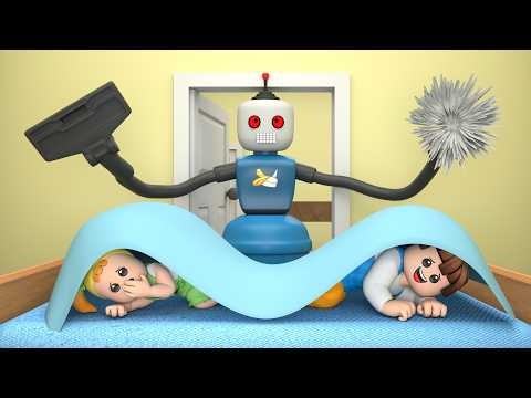 ROBLOX Brookhaven 🏡RP : Crazy Cleaning Robot | Roblox Edgar