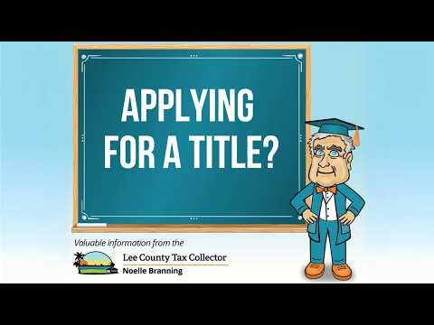 HOW TO FILL OUT FORM 82040 (APPLICATION FOR TITLE)