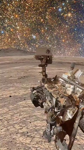 NASA's Curiosity rover has revealed what the night sky on Mars looks like, which is 225 million kilometers away.😍