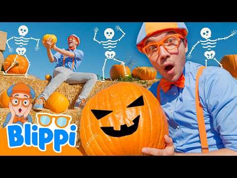 Blippi’s Pumpkin Carving & Corn Maze Fun! 🎃