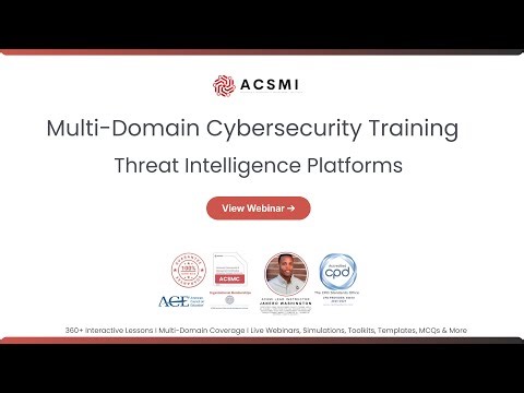 Cyber Threat Intelligence Platforms for SOC and Threat Hunting | ACSMI Cybersecurity Training