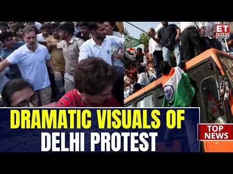 Delhi Protest LIVE Updates: POLITICAL DRAMA UNLEASHED! Gandhi Siblings and Neha Bora in One Frame