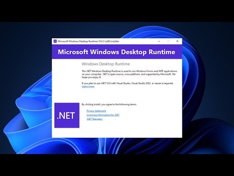 How to Install Microsoft .NET Desktop Runtime (20260) Tutorial