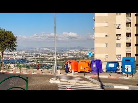 Haifa, Israel 4K Walking Tour | Ramat Hadar, Leon Blum Street | No Commentary City Walk