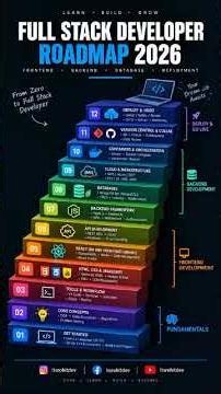 💻 Full Stack Developer Roadmap 2026 #coding #webdevelopment #programming #codingtips