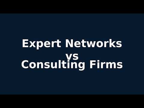 Expert Networks vs Consulting Firms