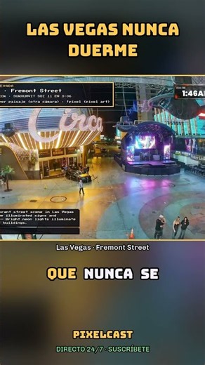 Las Vegas: Fremont Street vibrante · Las Vegas: Vibrant Fremont St #Shorts