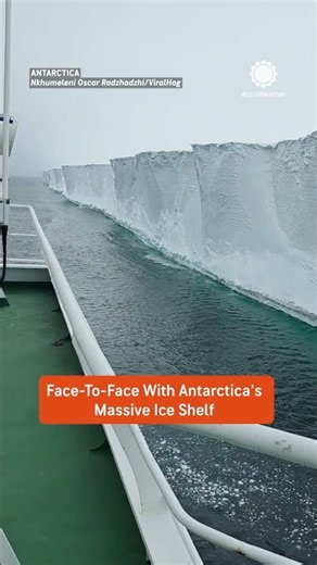 Massive ice shelf encounter in Antarctica!