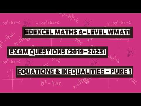 Chapter 3: Equations & Inequalities | IAL Edexcel Maths Pure 1 Exam Questions