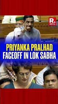 Priyanka Targets Education Minister; Pralhad Joshi Demands Proof