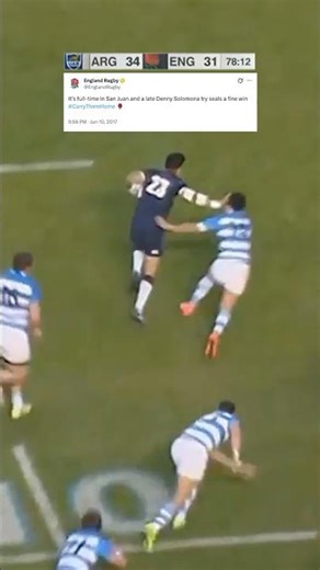 Denny Solomona making an impact on his England debut 👊 #englandrugby #rugby