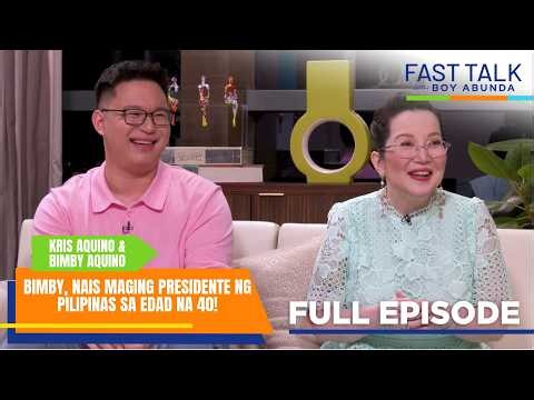 Fast Talk with Boy Abunda: Bimby, nais maging presidente ng Pilipinas sa edad na 40! (Episode 972)