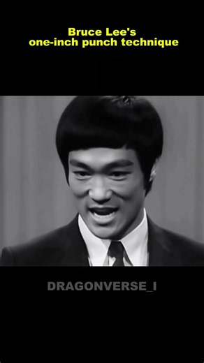 Bruce Lee's one-inch punch technique