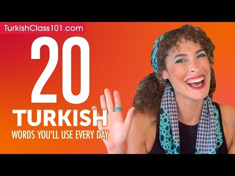 20 Turkish Words You'll Use Every Day - Basic Vocabulary #42