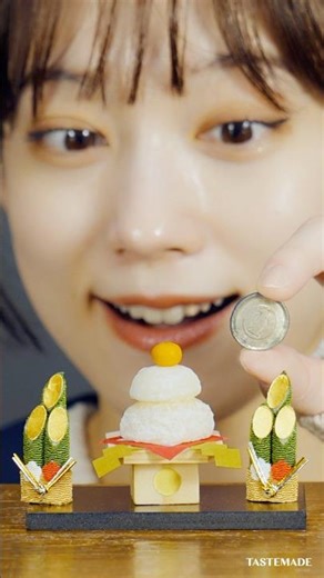 【小さすぎん？】ミニチュアおもちつきで世界一小さい鏡餅🍊 #shorts