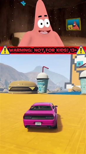 Squidward Rides the Burger Mobile!