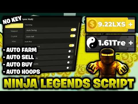Ninja Legends Script NO KEY – Auto Farm, Auto Sell, Auto Buy, & More! (Mobile & PC)
