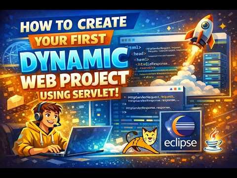How to Create Your First Dynamic Web Project Using Servlet | Eclipse & Tomcat v11 (Beginner)