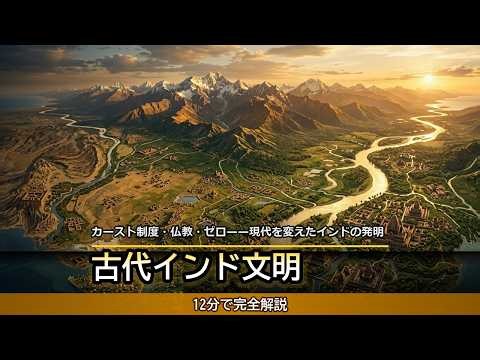 古代インド文明【前編】インダス文明から仏教誕生まで12分で完全解説【世界史B】